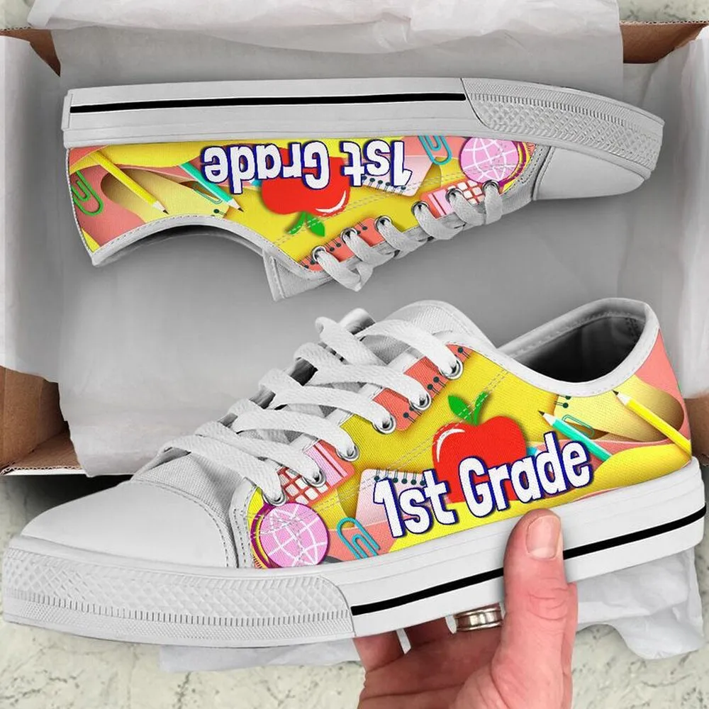 1St Grade Art Paper Cut Out Shoes, Teacher Shoes, Low Top Sneakers