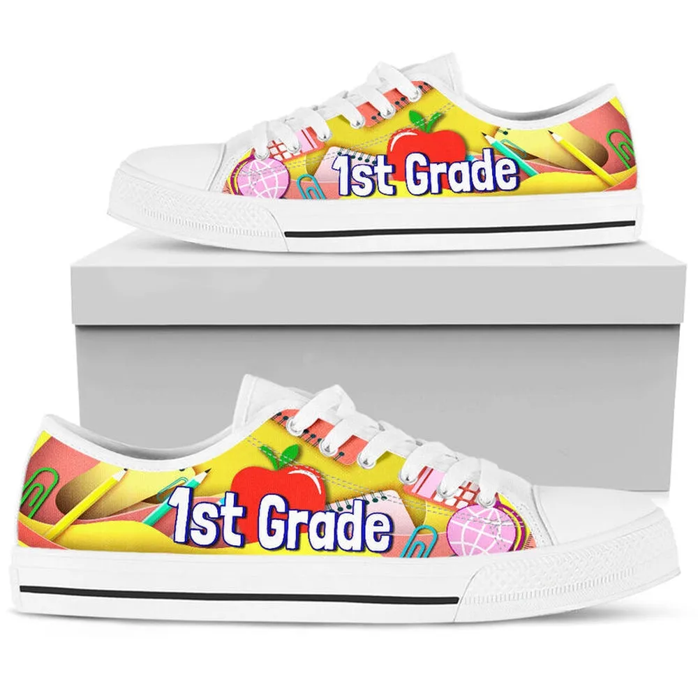 1St Grade Art Paper Cut Out Shoes, Teacher Shoes, Low Top Sneakers