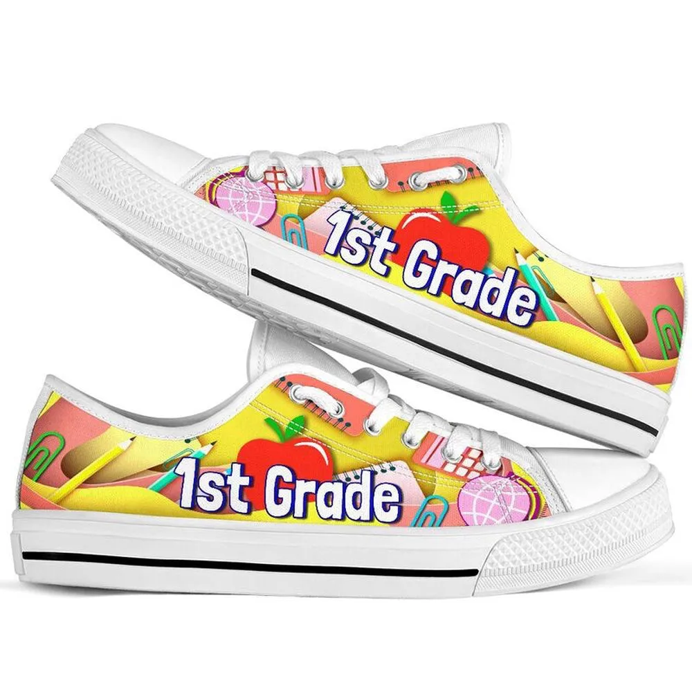 1St Grade Art Paper Cut Out Shoes, Teacher Shoes, Low Top Sneakers