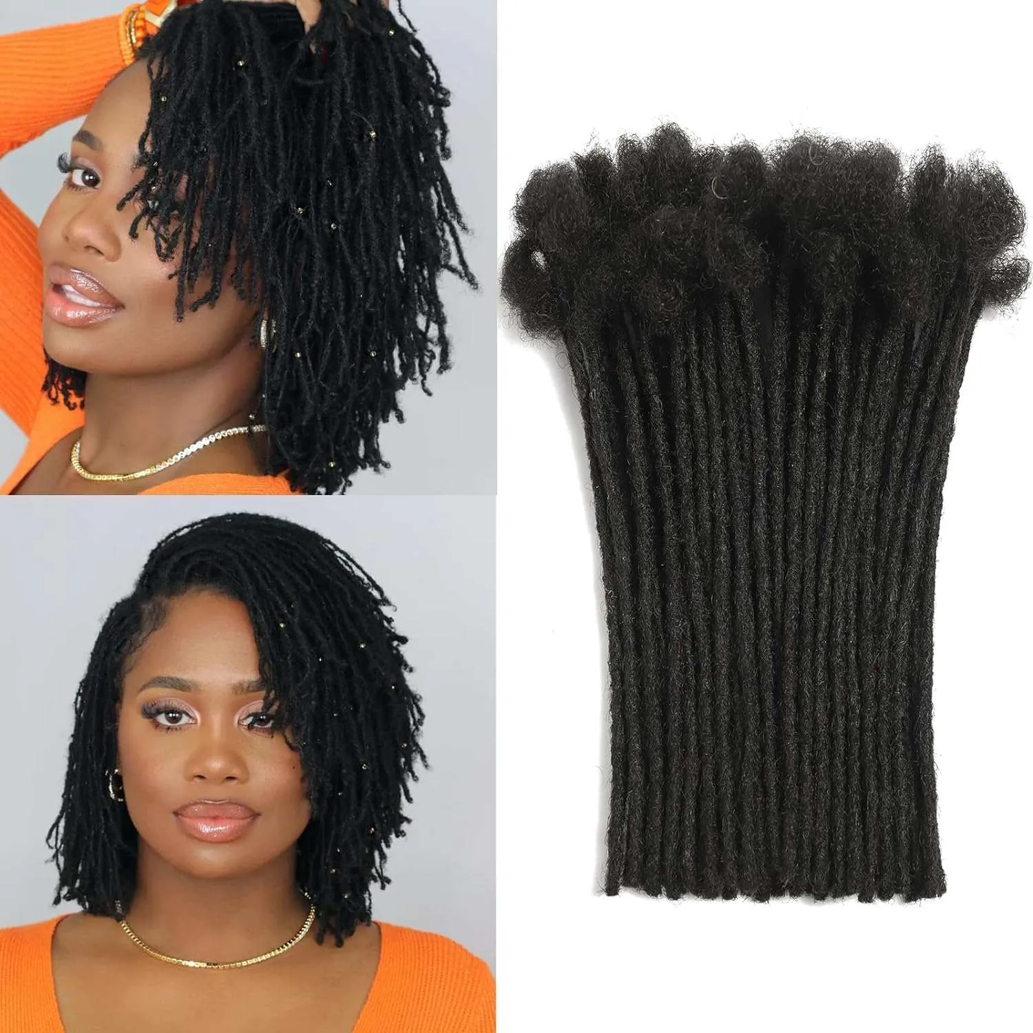 4 Inch Loc Extension Human Hair 30 Strands