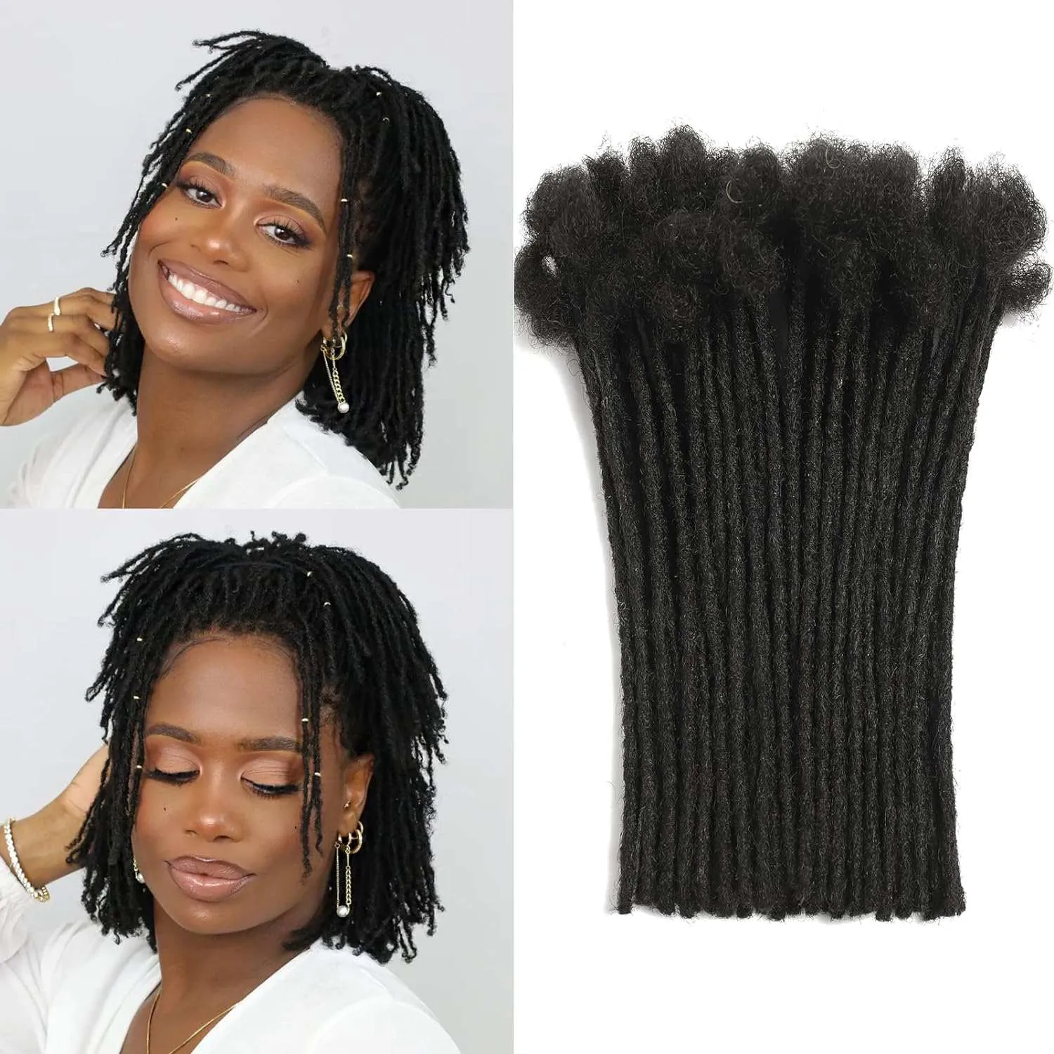 4 Inch Loc Extension Human Hair 30 Strands