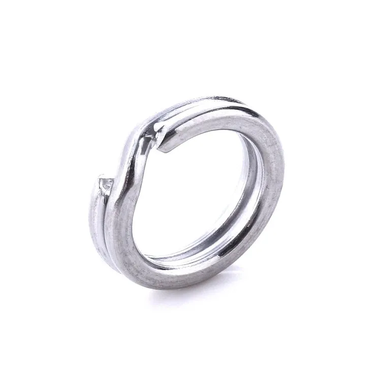 4mm HENGJIA SS010 50pcs /Pack Stainless Steel Flat Ring Fishing Space Fittings