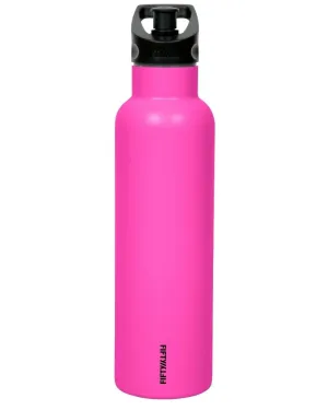 621ml Bottle With Black Sports Lid - Lipstick Pink