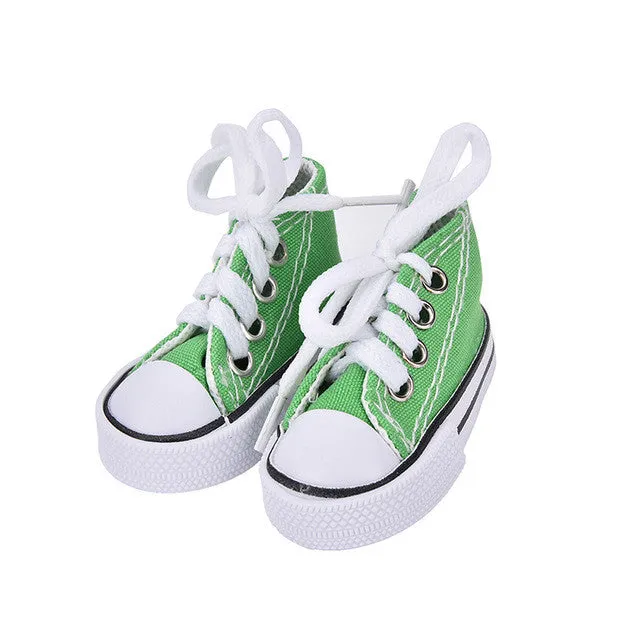 7 Colors 1 Pair Canvas Shoes For BJD Doll Toy Mini Doll Shoes for Sharon Doll Boots Dolls Accessories Hot Sale 7.5cm