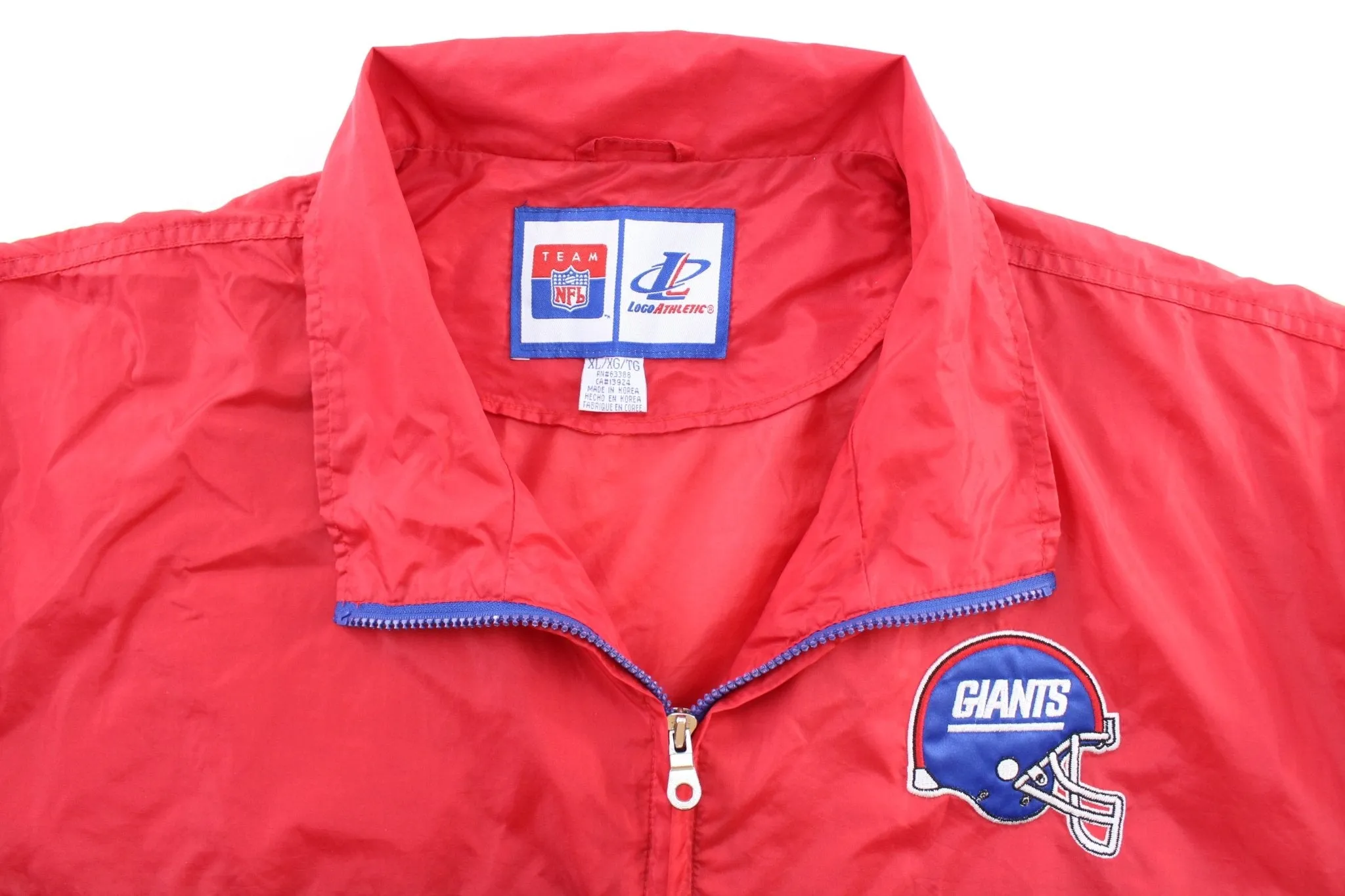 90's New York Giants Embroidered LogoAthletic Zip Up Jacket