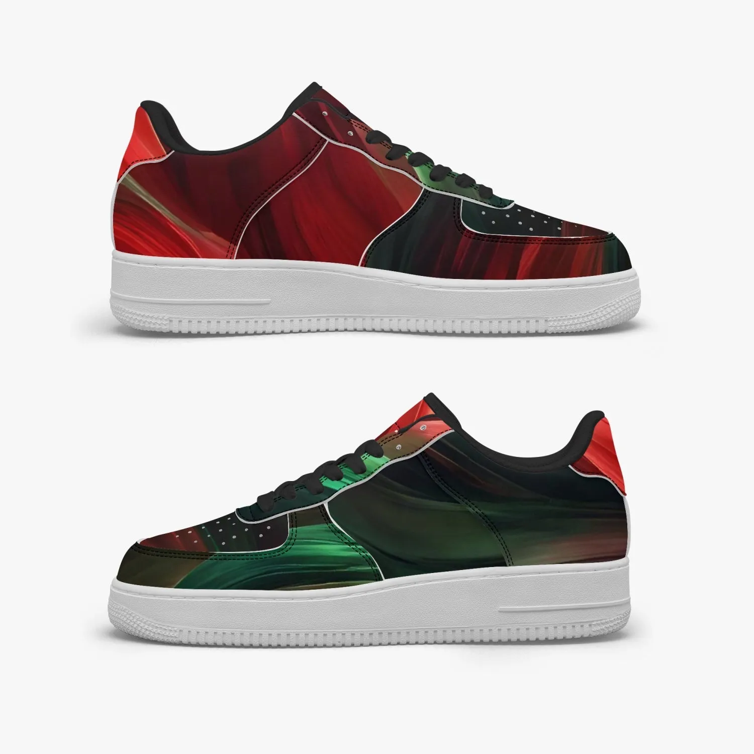 977. AF1 Low-Top Leather Sports Sneakers - Tongue Printable