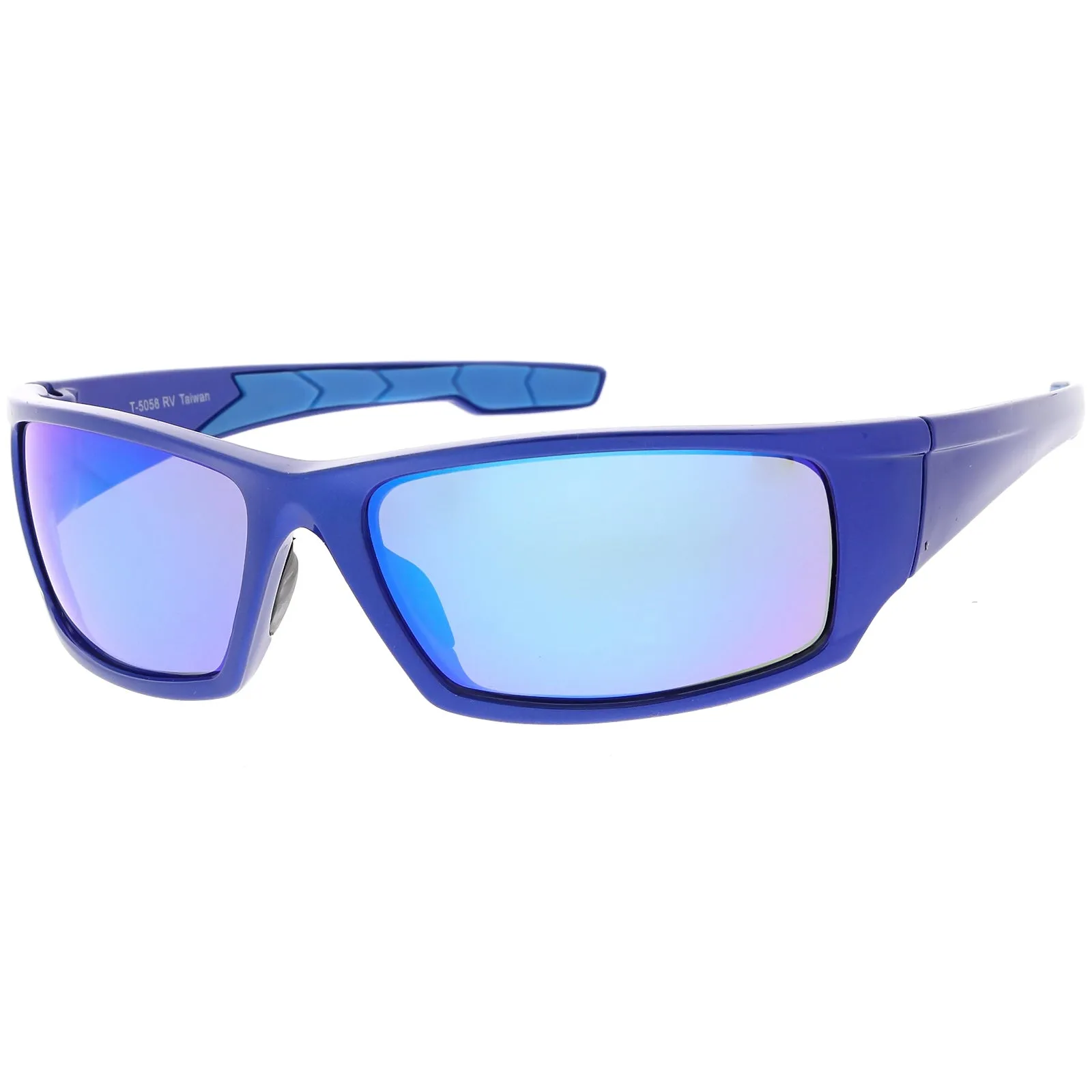 Action Sports TR-90 Sports Wrap Mirrored Lens Sunglasses C811