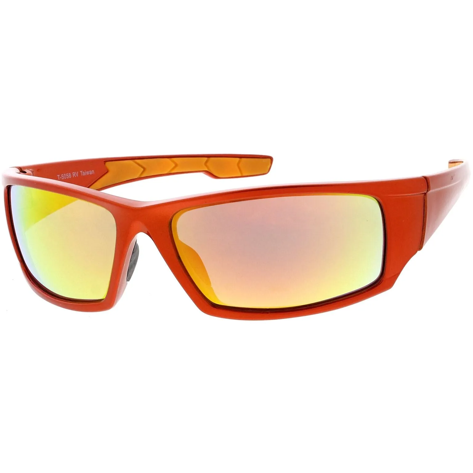 Action Sports TR-90 Sports Wrap Mirrored Lens Sunglasses C811