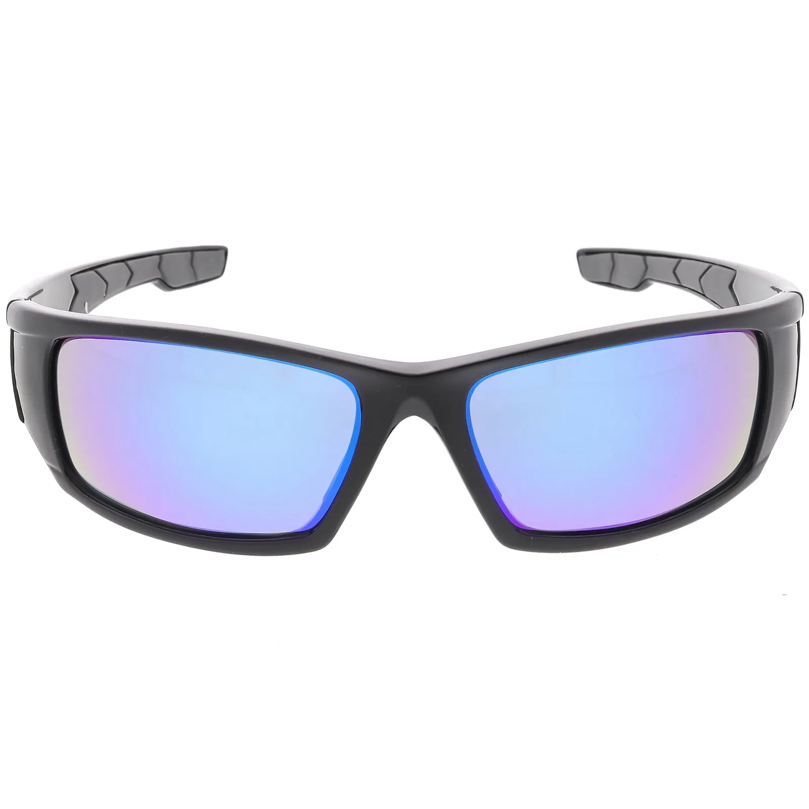 Action Sports TR-90 Sports Wrap Mirrored Lens Sunglasses C811