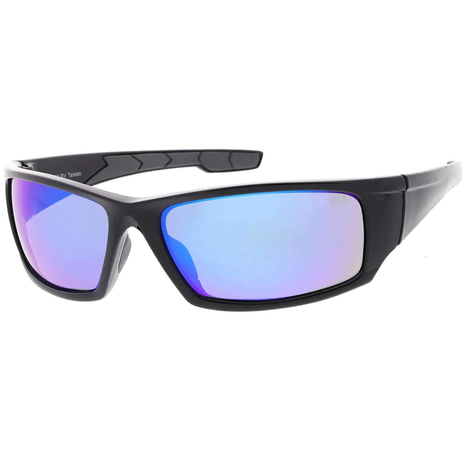 Action Sports TR-90 Sports Wrap Mirrored Lens Sunglasses C811