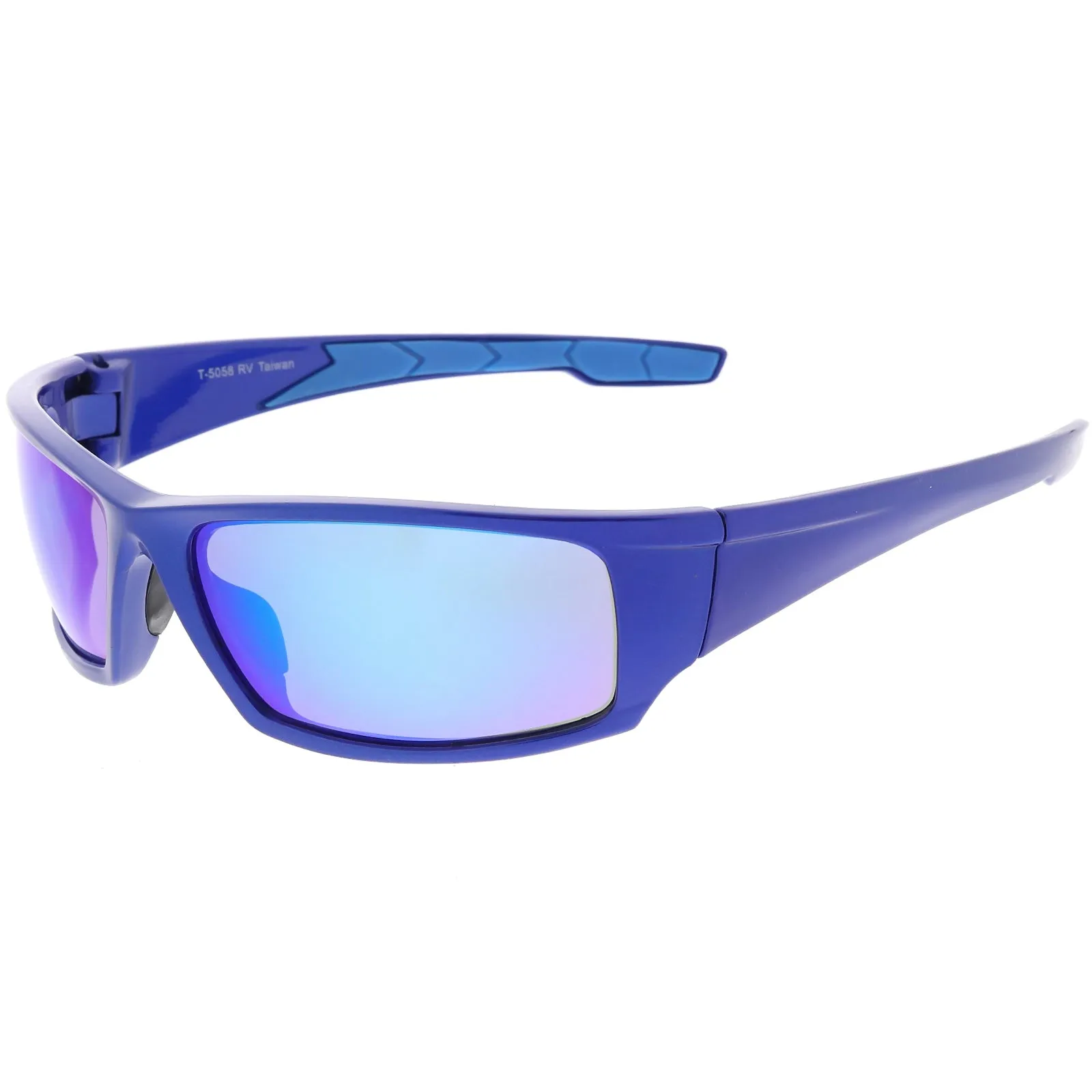 Action Sports TR-90 Sports Wrap Mirrored Lens Sunglasses C811