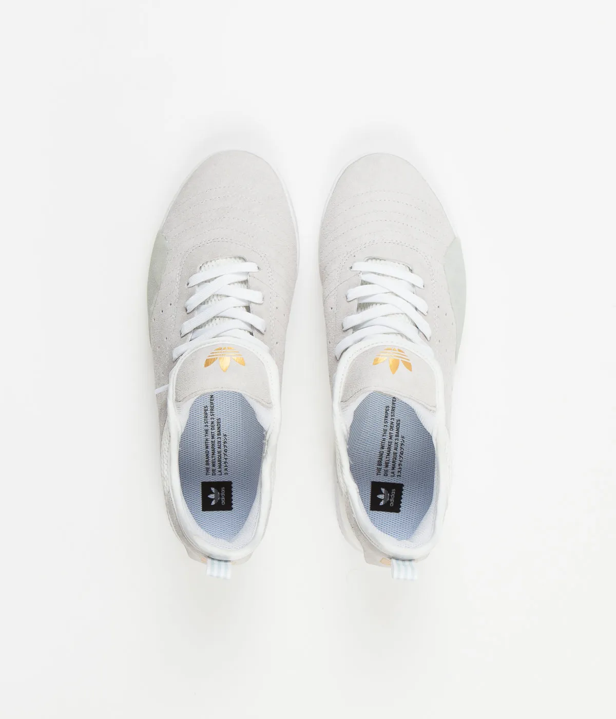 Adidas 3ST.003 Shoes - White / Blue Tint / Gold Metallic