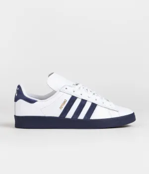 Adidas Campus ADV Shoes - FTWR White / Collegiate Navy / Bluebird