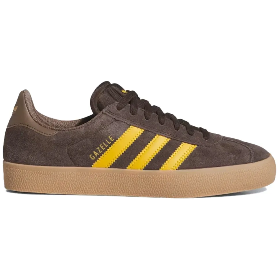 Adidas Gazelle ADV Dark Brown Preloved Yellow Shoes