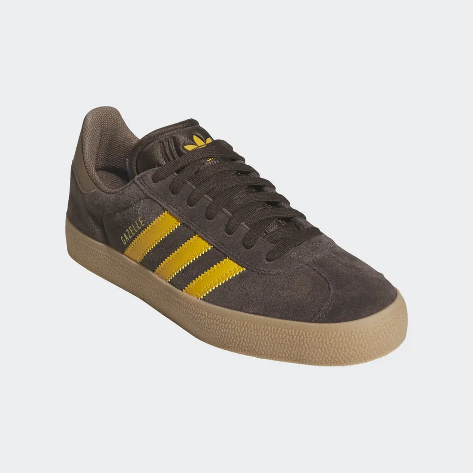 Adidas Gazelle ADV Dark Brown Preloved Yellow Shoes