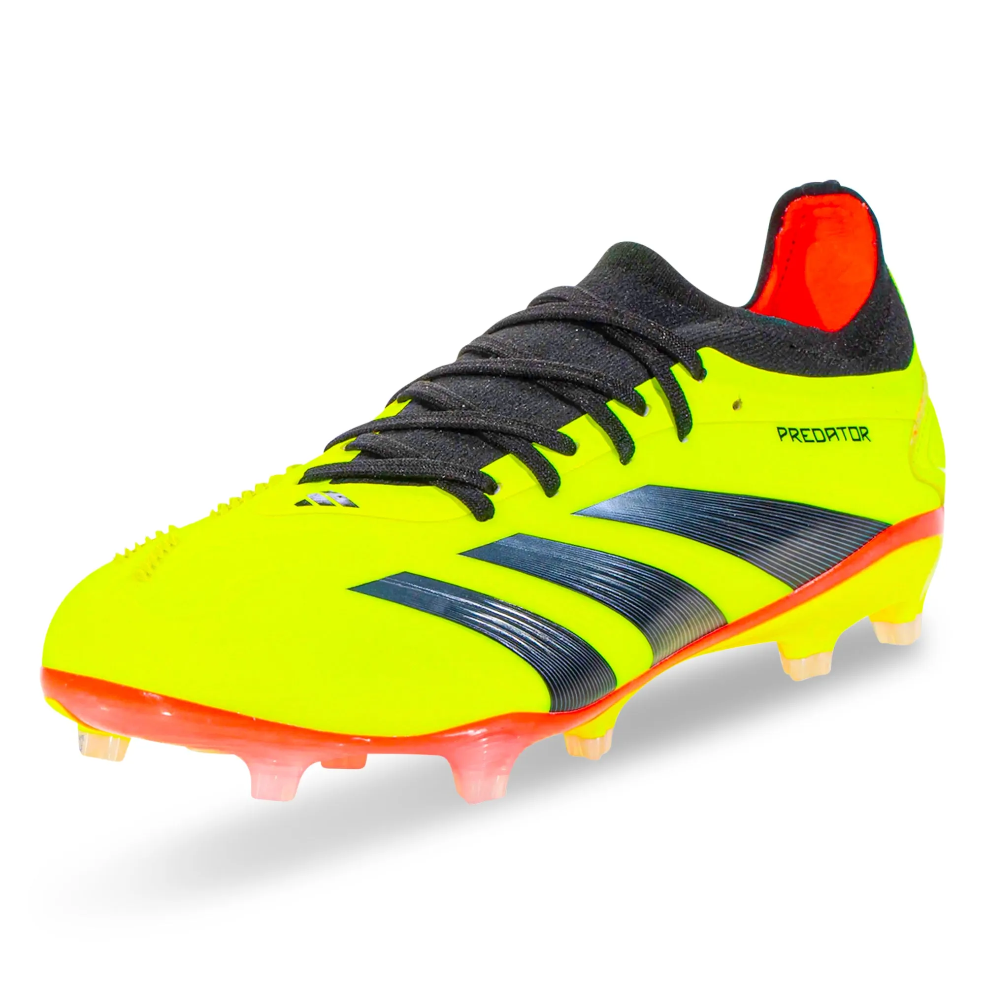 adidas Predator Pro FG Soccer Cleats (Solar Yellow/Black/Solar Red)