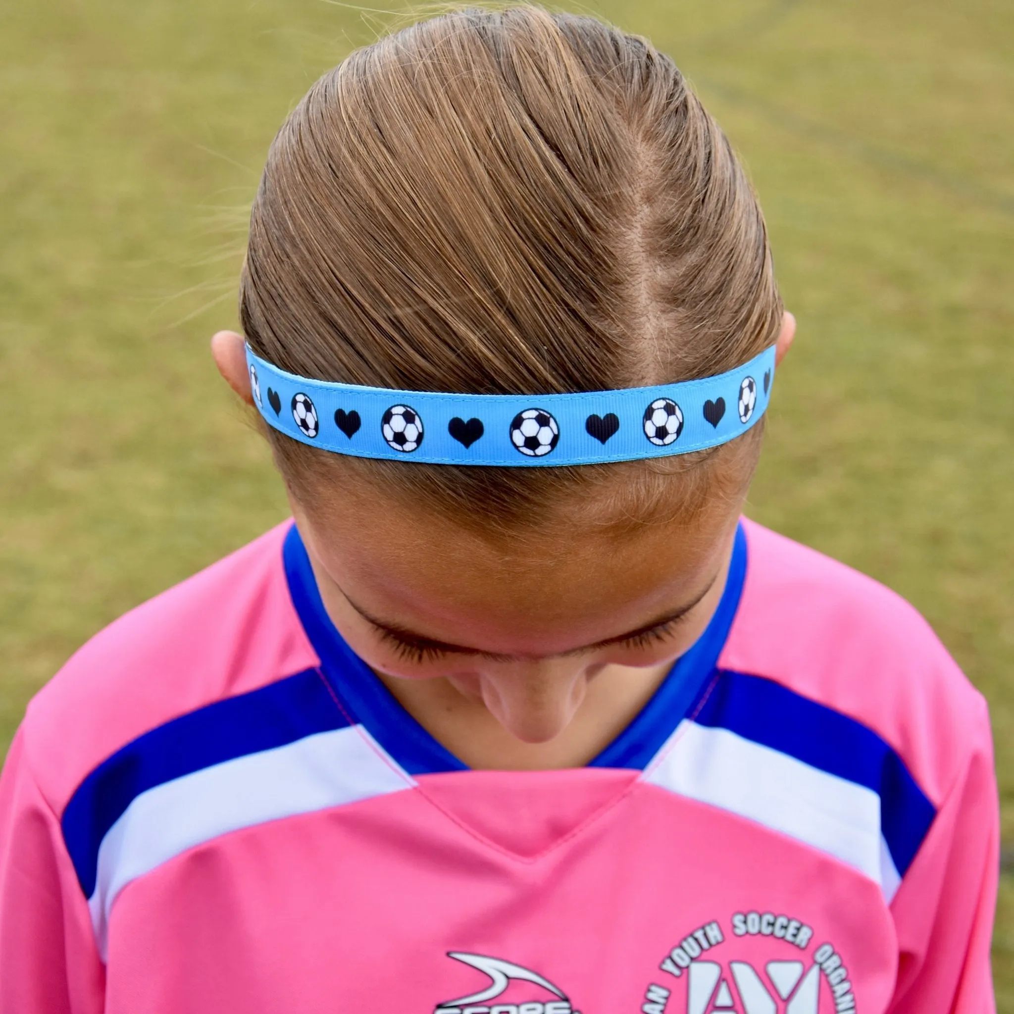 Adjustable No Slip Soccer Headbands - 4 Pack