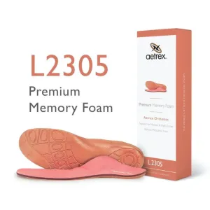 aetrex L2305 Women's Lynco Premium Memory Foam Insole (Support For Medium & High Arches)