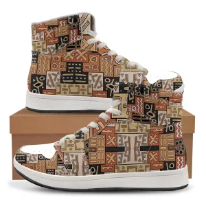 African Pattern Art High Top Sneakers