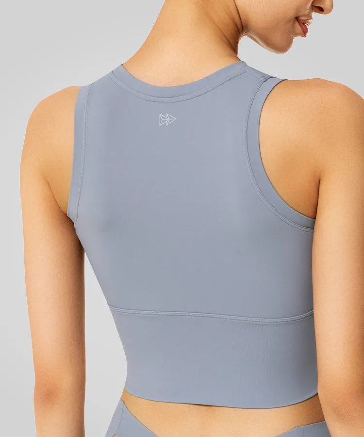 Anywhere High Neck Padded Gym Bra | Women's Light Support Sports Bra