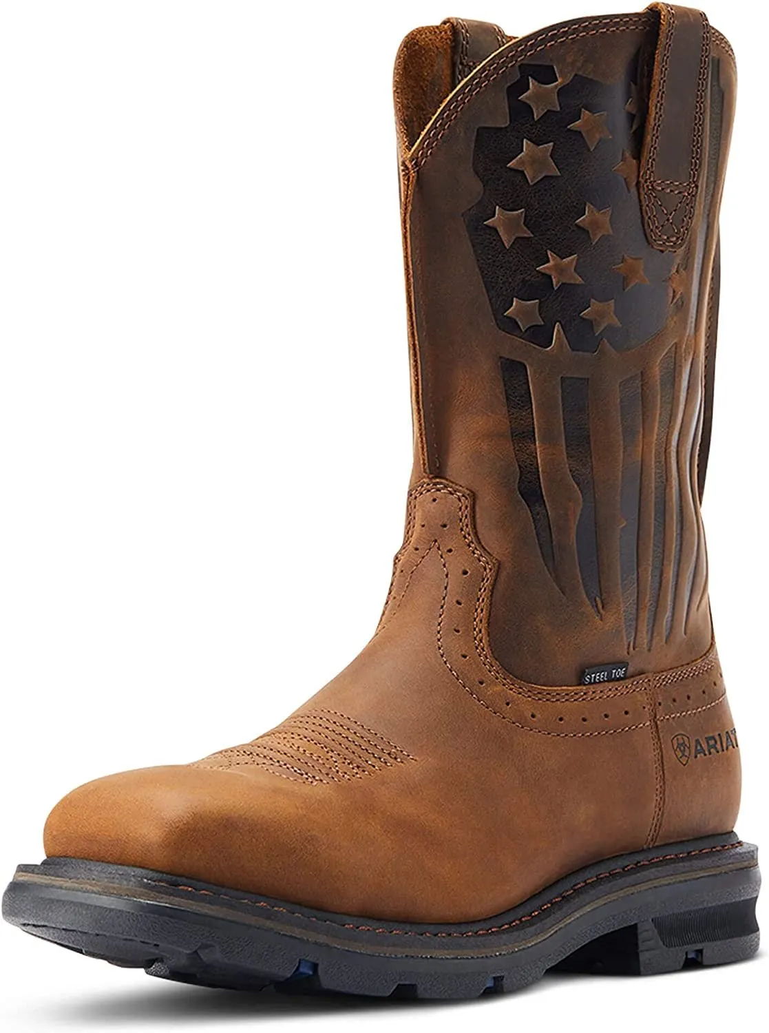 Ariat Men's Sierra Shock Shield Patriot Steel Toe Work Boot Western