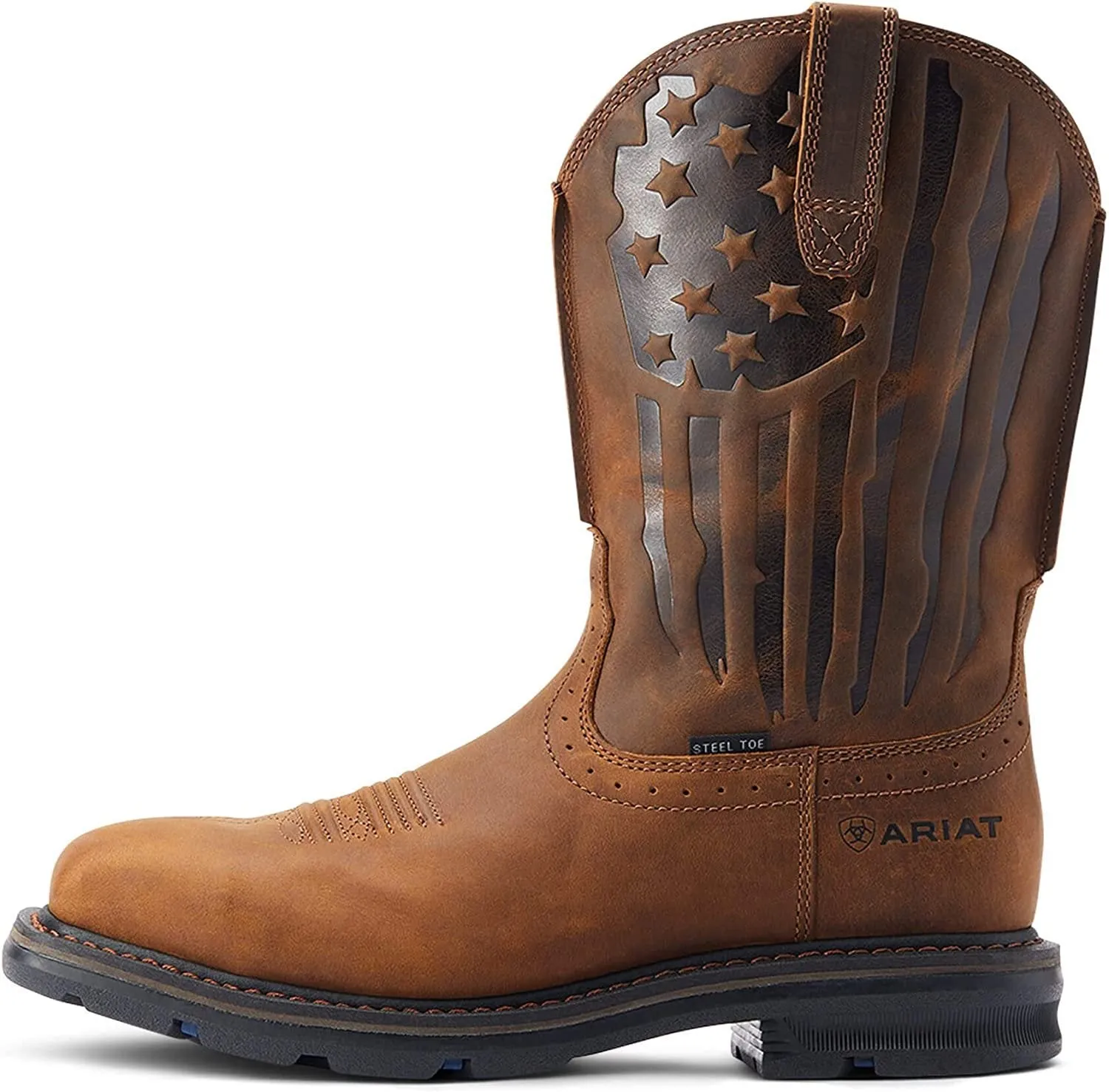 Ariat Men's Sierra Shock Shield Patriot Steel Toe Work Boot Western