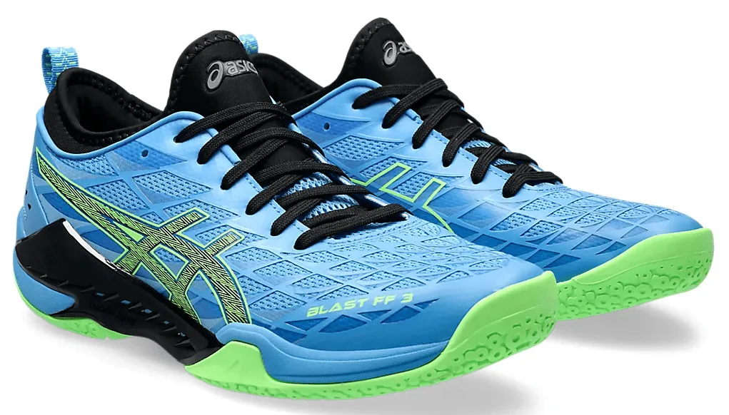 Asics Blast FF 3 Men's Court Shoe Waterscape/Lime Burst