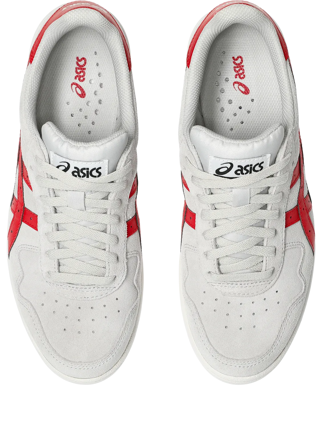 Asics Japan Pro Skate Shoes-Cloud Grey/Classic Red