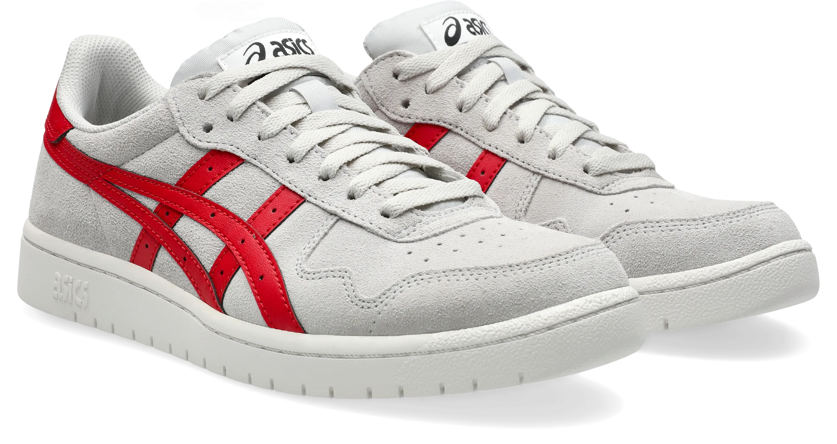 Asics Japan Pro Skate Shoes-Cloud Grey/Classic Red