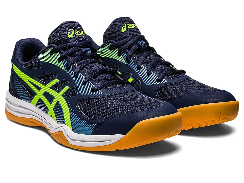 Asics Upcourt 5 Badminton Shoes - Midnight/Hazard Green