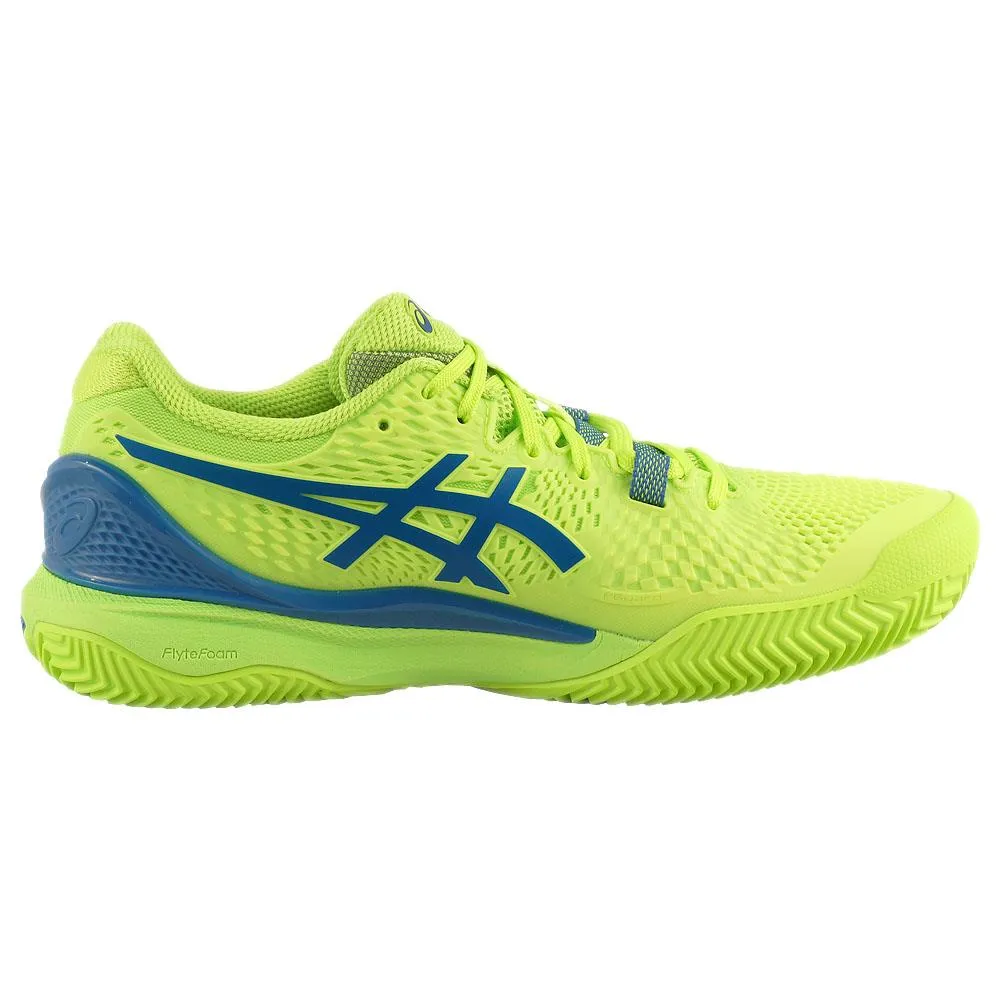 Asics Women's Gel-Resolution 9 - Clay - Hazard Green/Reborn Blue