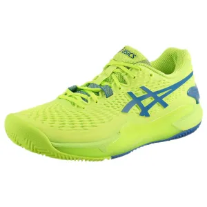 Asics Women's Gel-Resolution 9 - Clay - Hazard Green/Reborn Blue