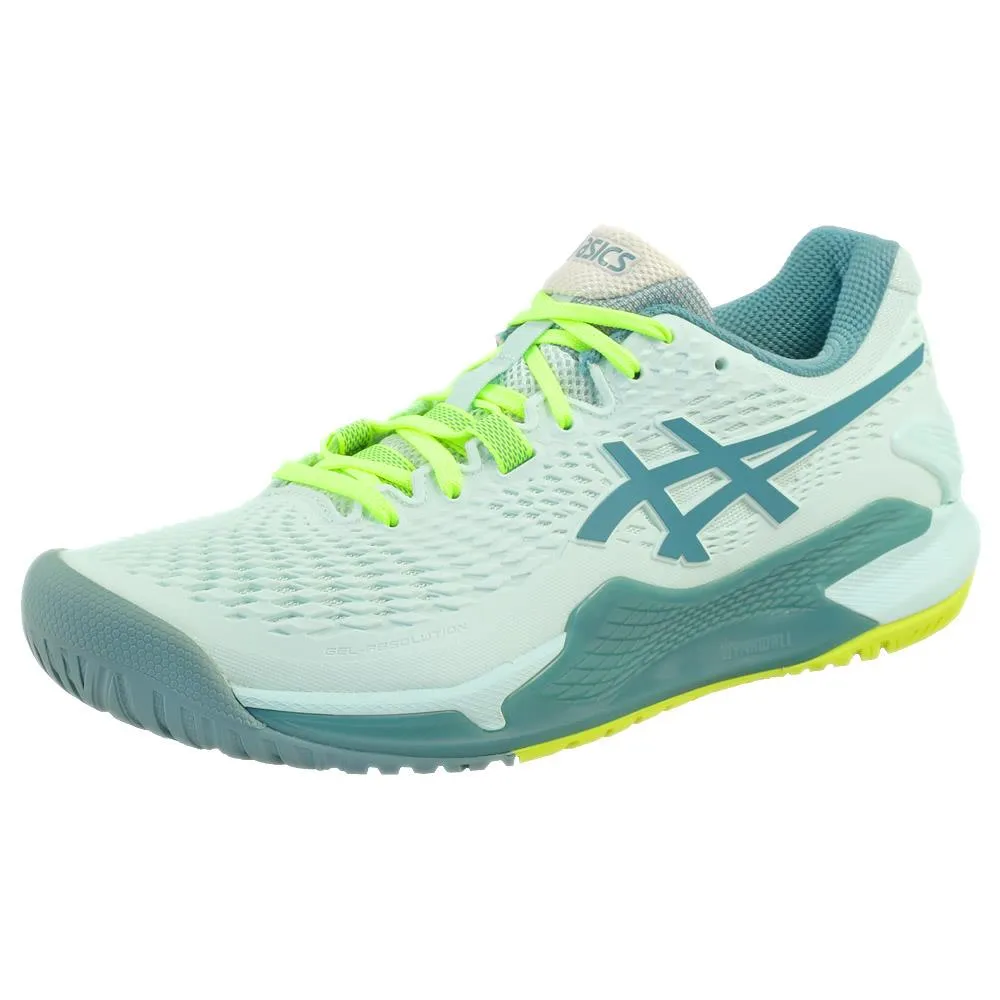 Asics Women's Gel-Resolution 9 - D Width - Soothing Sea/Gris Blue