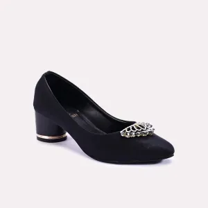 Astrid Black Fancy Court Shoes 0431034