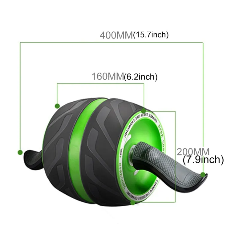 Automatic Rebound Abdominal Roller Round Home Office Mute Fitness Equipment for Man / Woman(Purple)