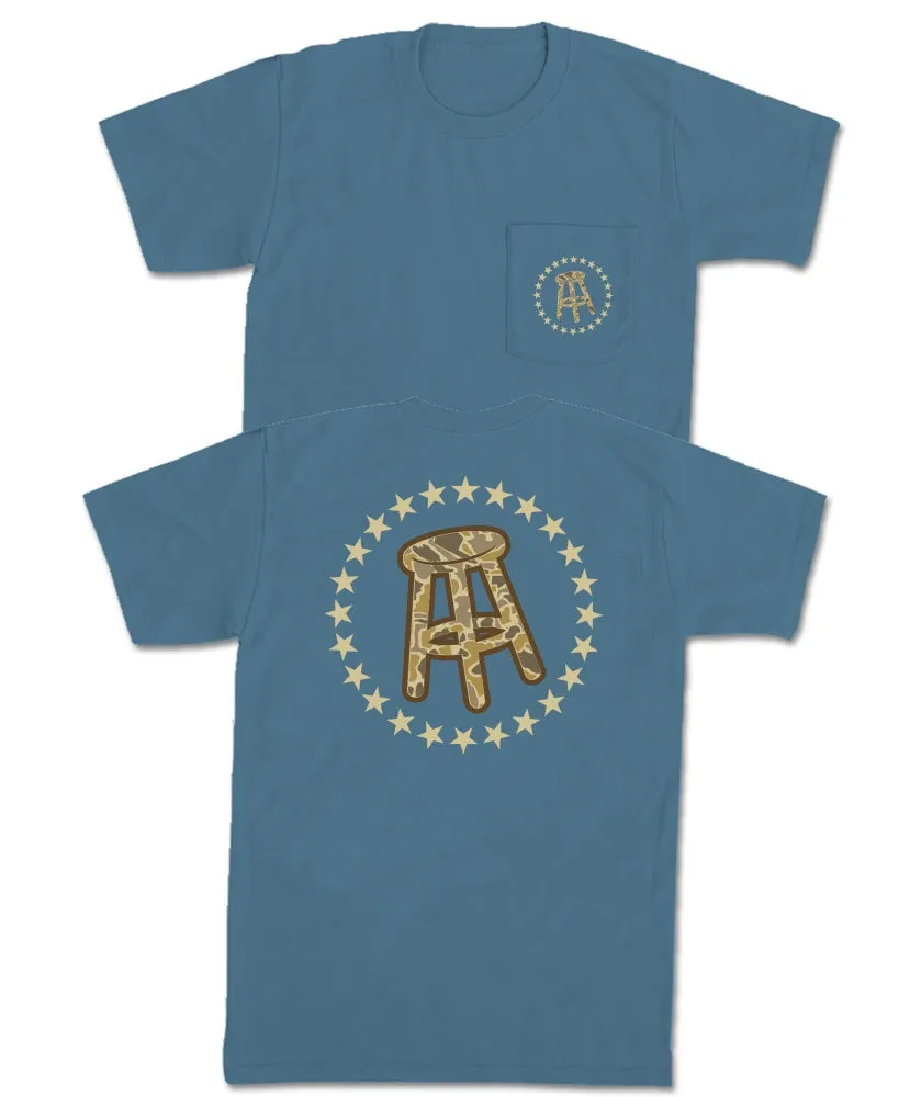 Barstool Sports - Camo Logo Pocket Tee