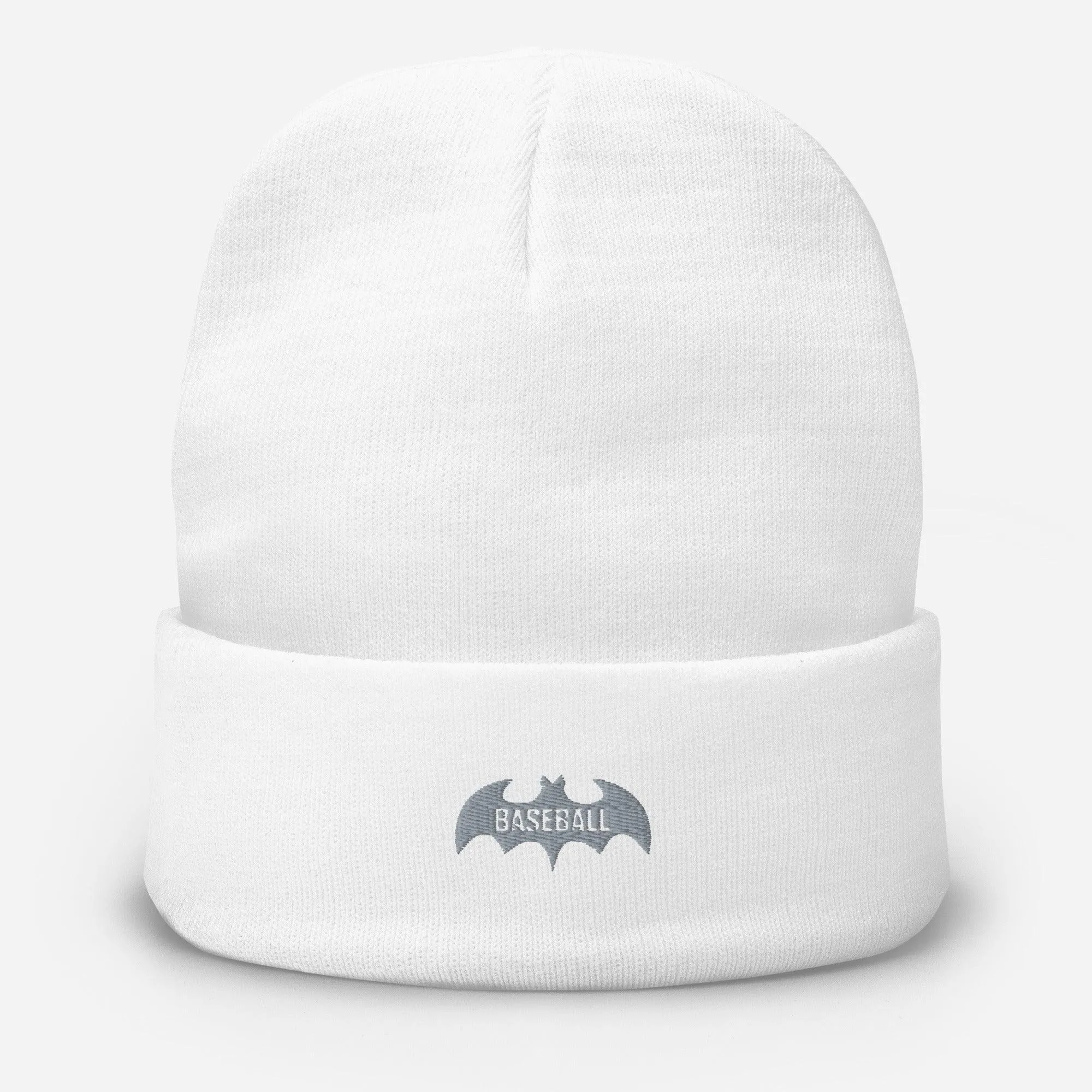 Baseball Bat Embroidered Beanie