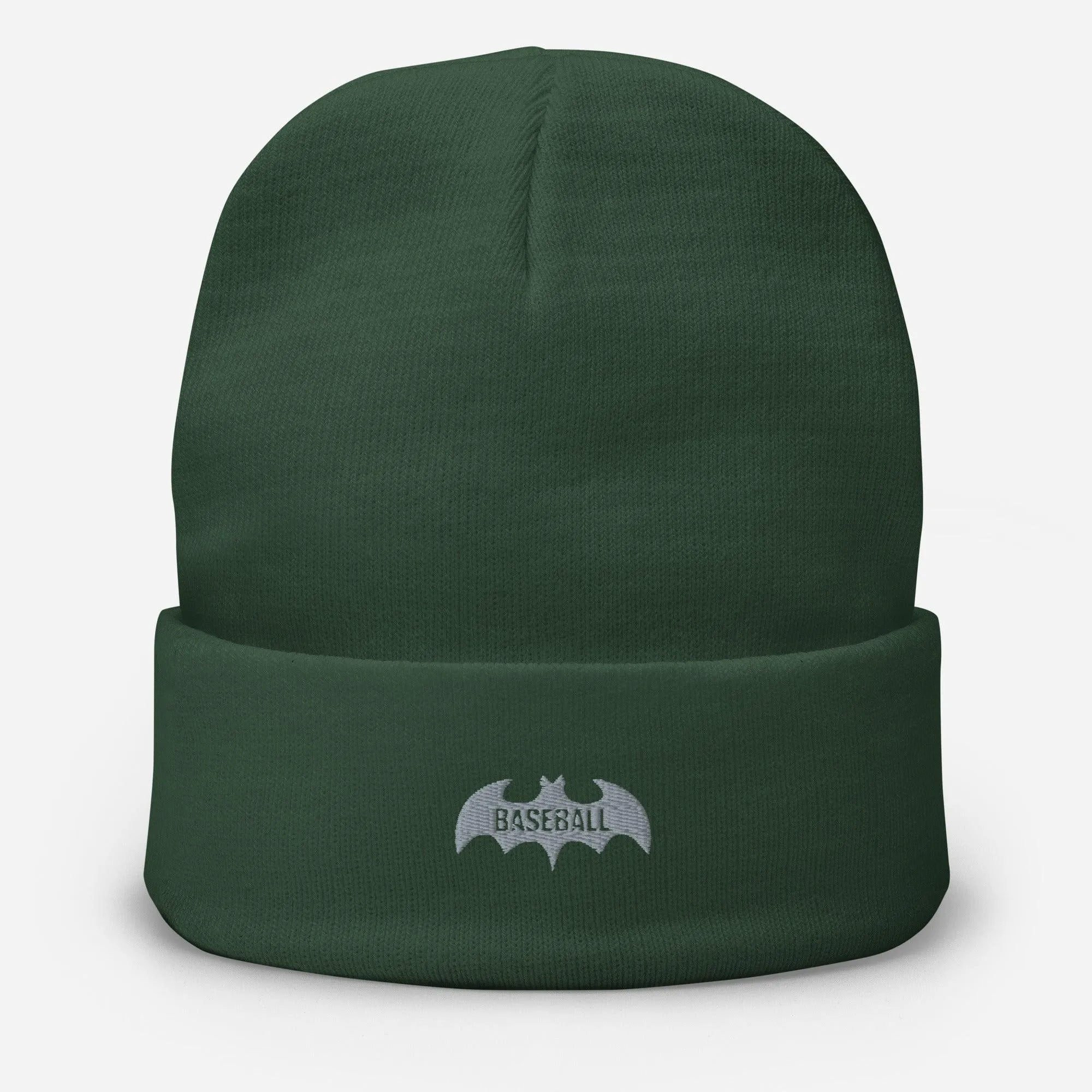 Baseball Bat Embroidered Beanie