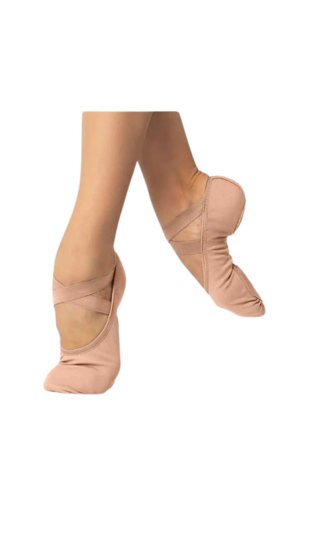 Bliss Split Sole Canvas Ballet Shoe SD16L-Adult Sand & Mocha