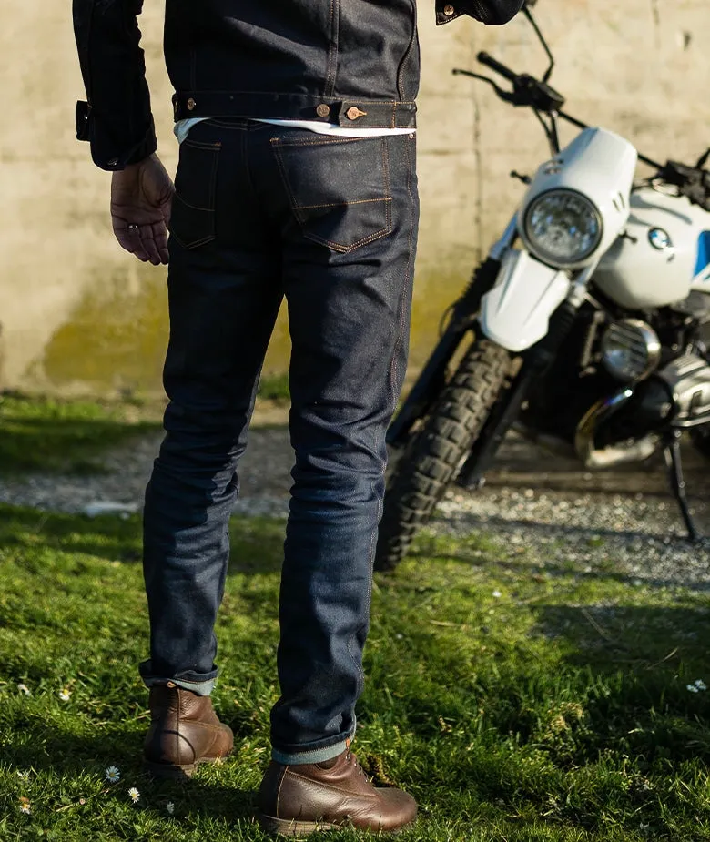 BOLID'STER "HIP'STER" Indigo Men's Motorcycle ARMALITH® Jeans