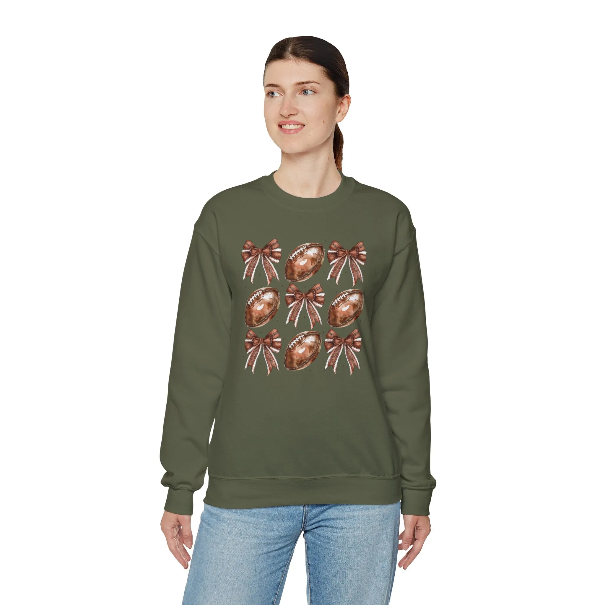 Bows & Footballs Sweatshirt