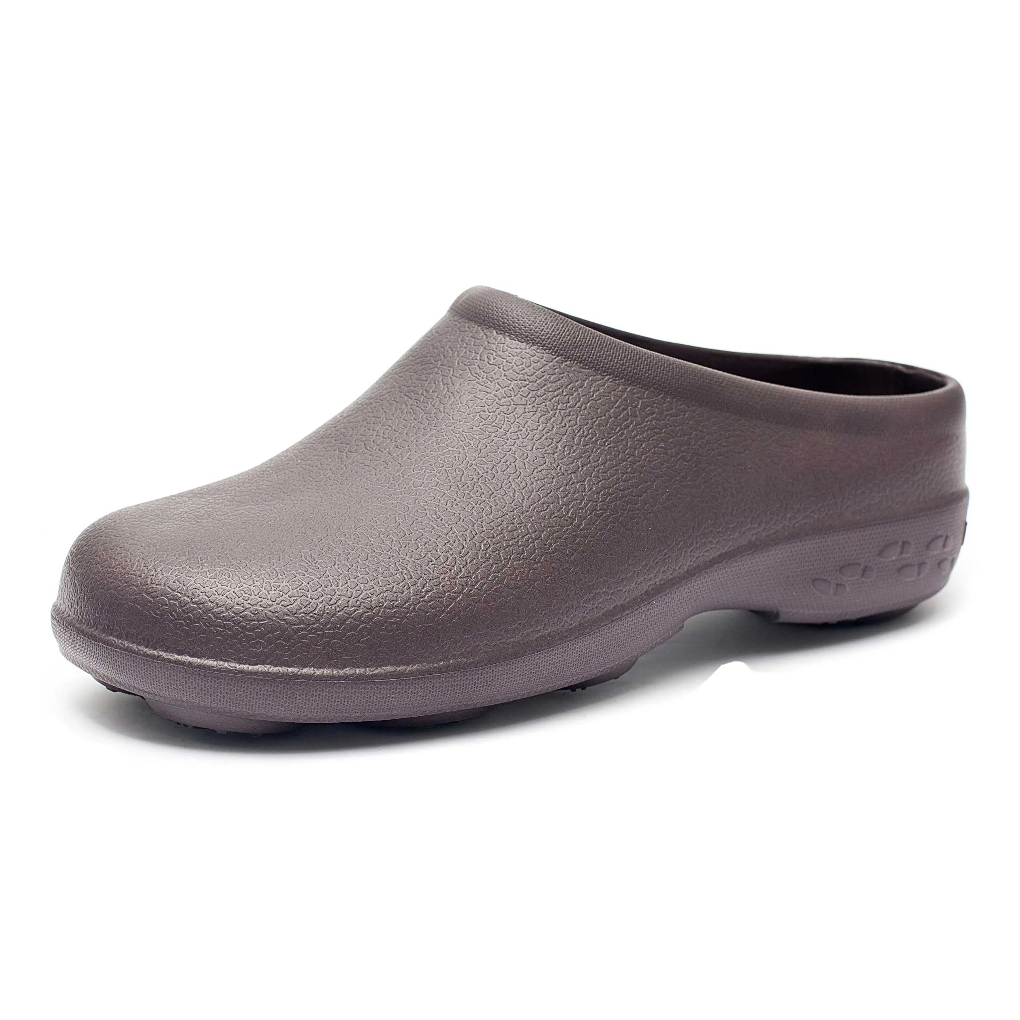 Brown Chunky Tread Classic Men's Clogs