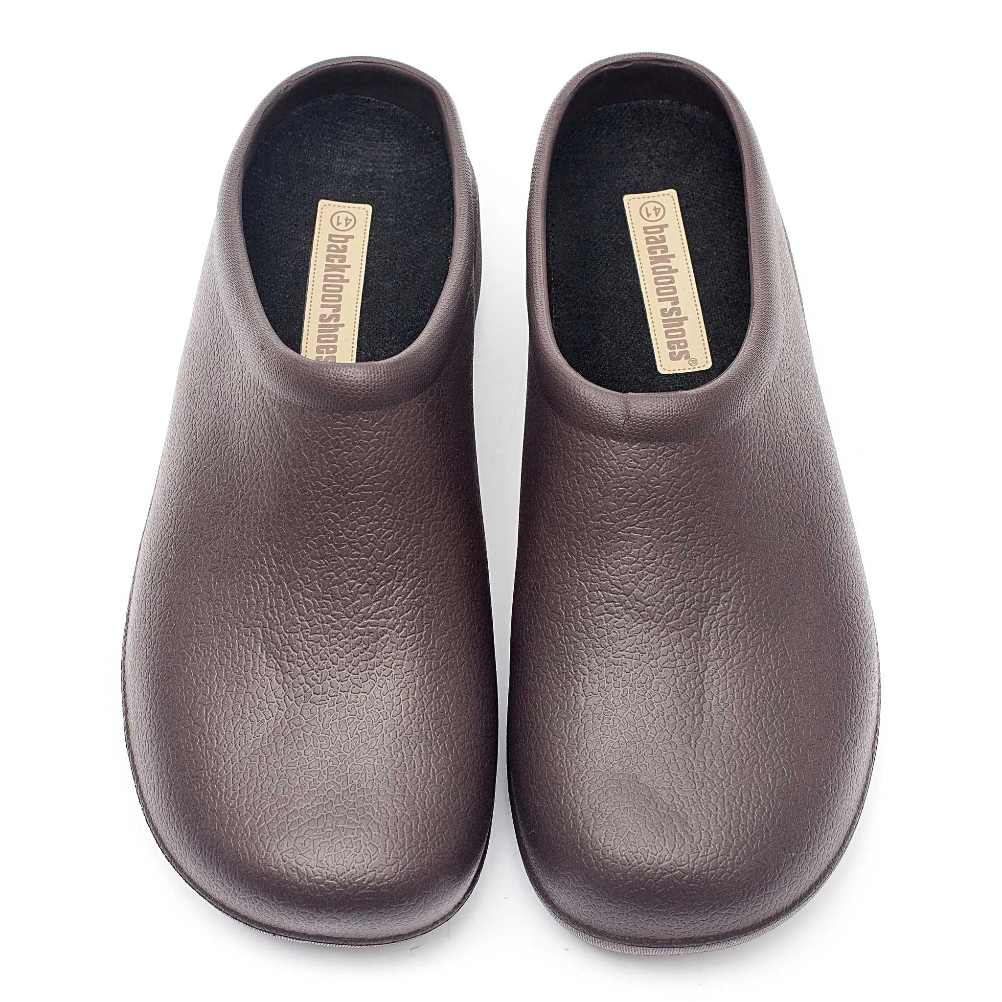 Brown Chunky Tread Classic Men's Clogs