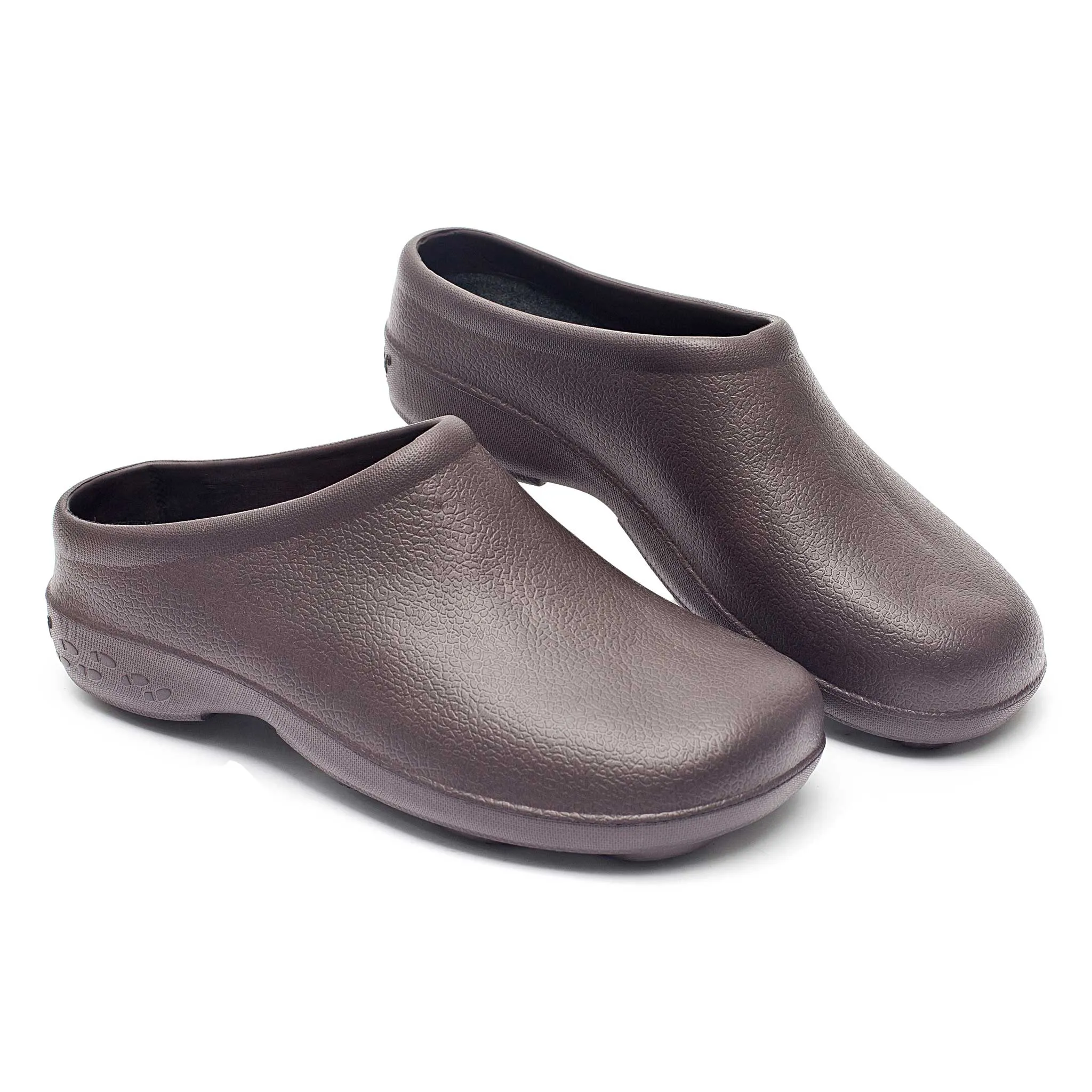 Brown Chunky Tread Classic Men's Clogs