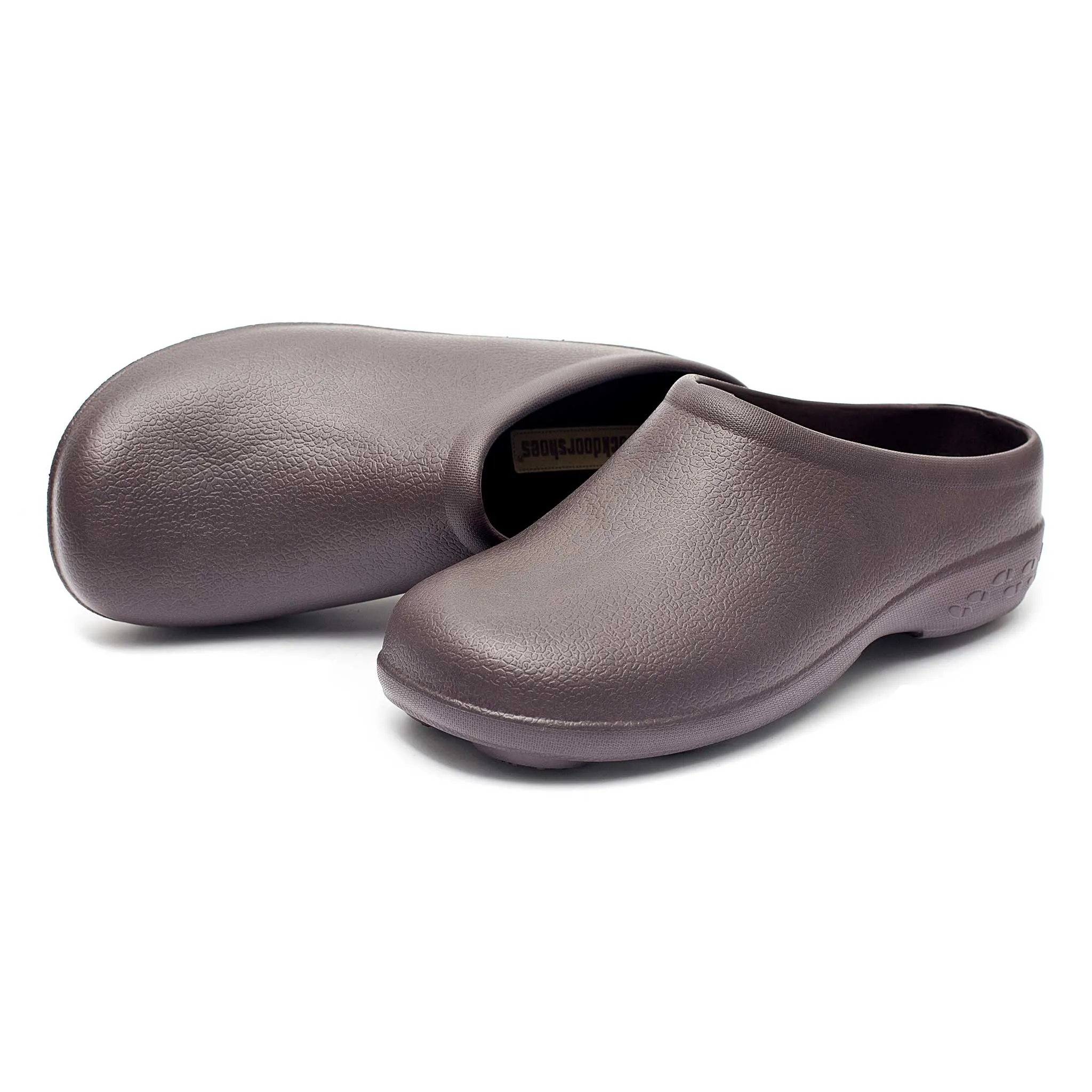 Brown Chunky Tread Classic Men's Clogs