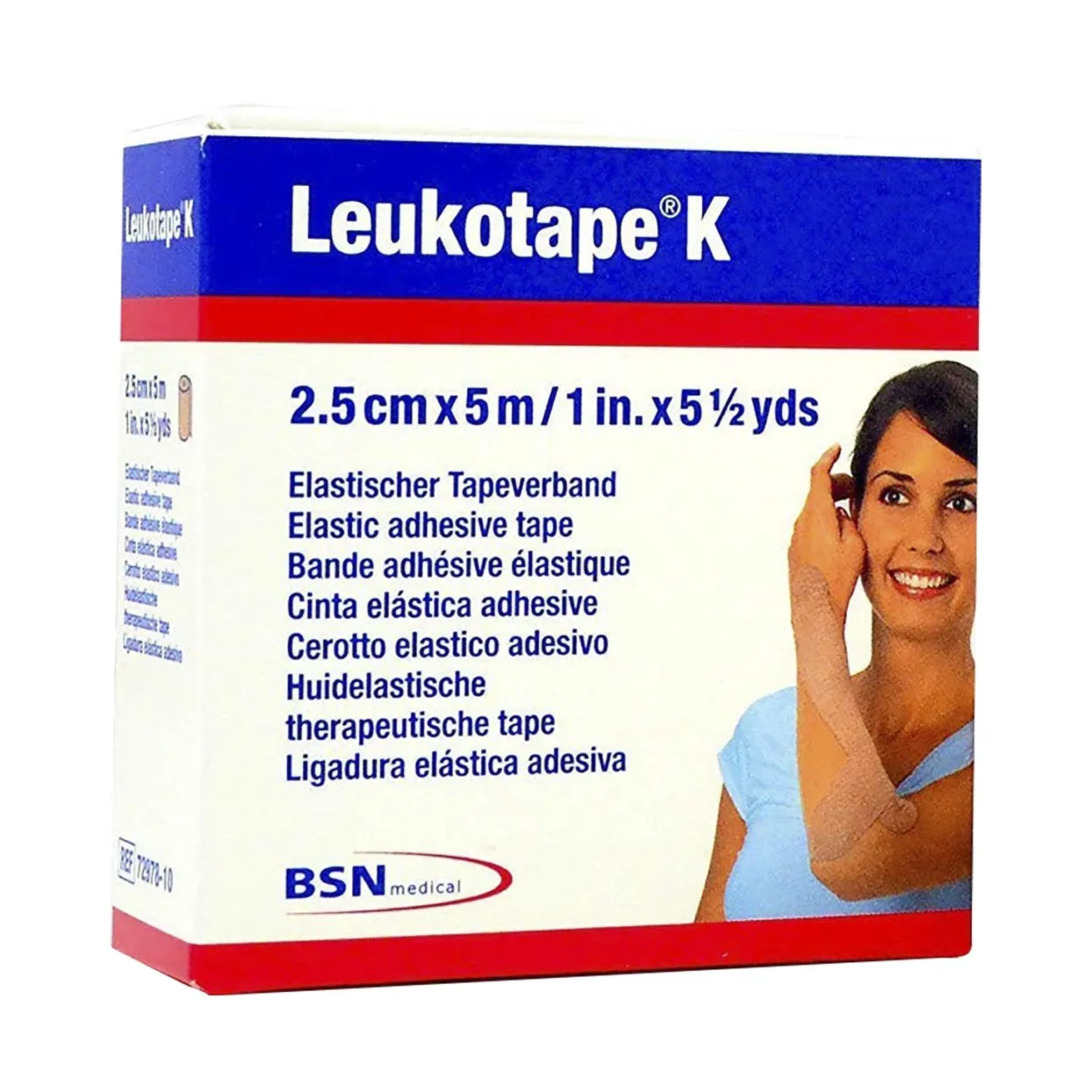 BSN Medical Leukotape K Elastic Adhesive Tape 5cmx5m Flesh 1 Unit