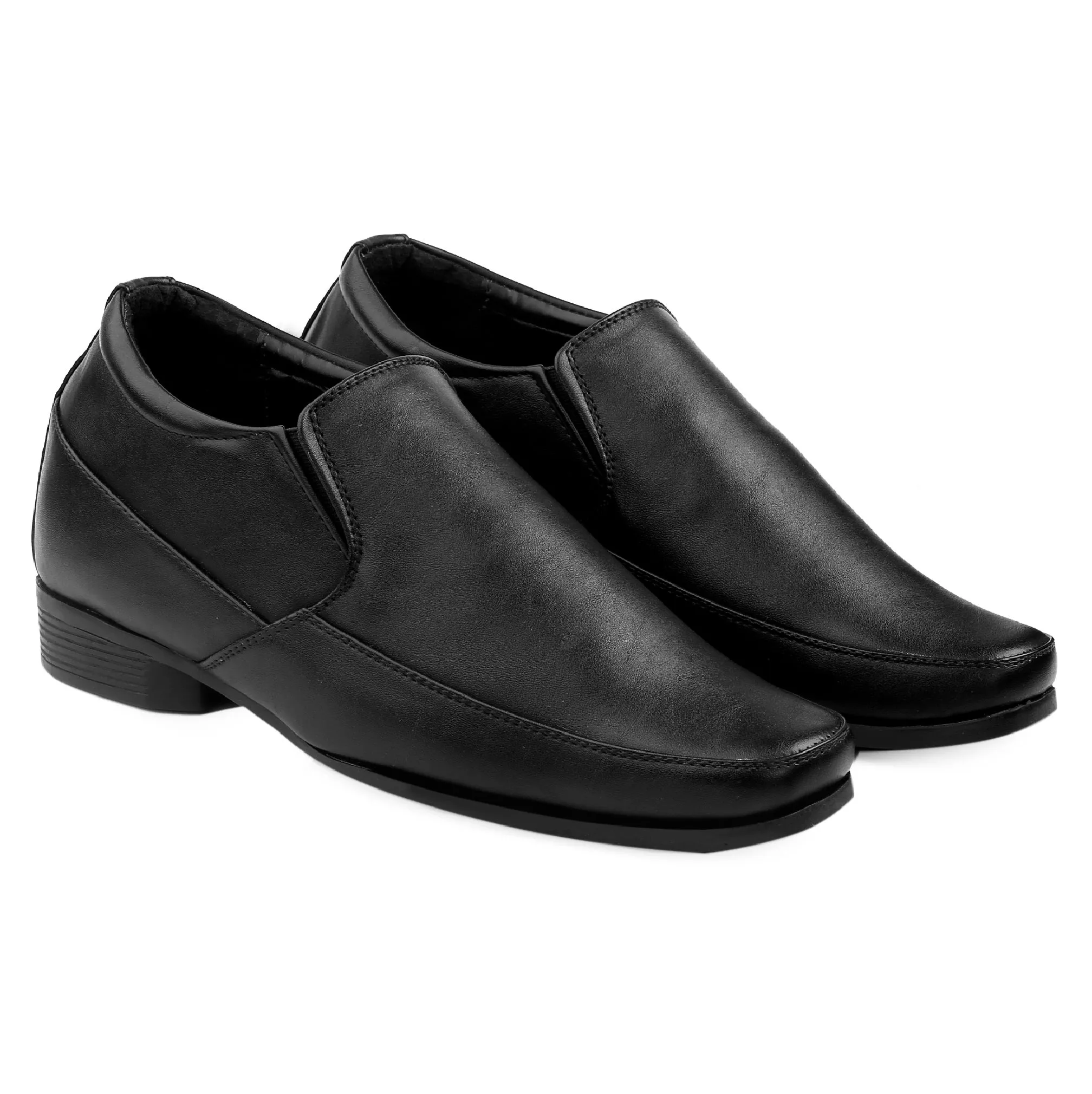 BXXY Men's Hidden Height Increasing Office Wear Formal Slip-on Shoes