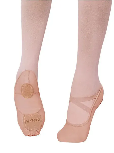 Capezio 2037W Hanami Canvas Split Sole Strecth Ballet Slipper