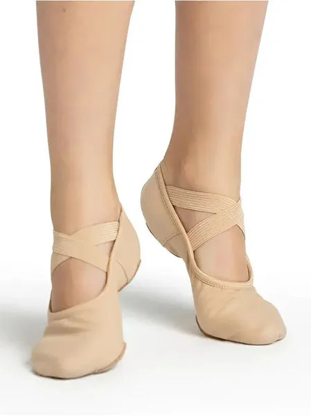 Capezio 2037W Hanami Canvas Split Sole Strecth Ballet Slipper