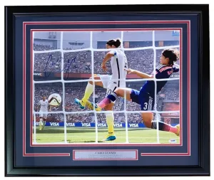 Carli Lloyd Signed Framed 16x20 USA World Cup Goal Photo PSA/DNA